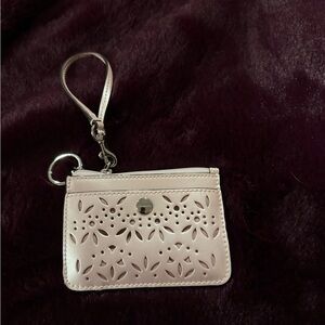 Coach Pink Cutout Skinny ID Wallet